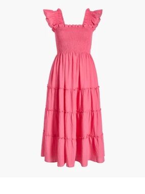 Hill House Ellie Nap Dress in Watermelon Tonal Pink - XXXS